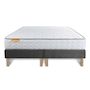 Voir la diapositive 2 : SEPTNUITS Matelas Mémoire de forme + double sommier gris Memo