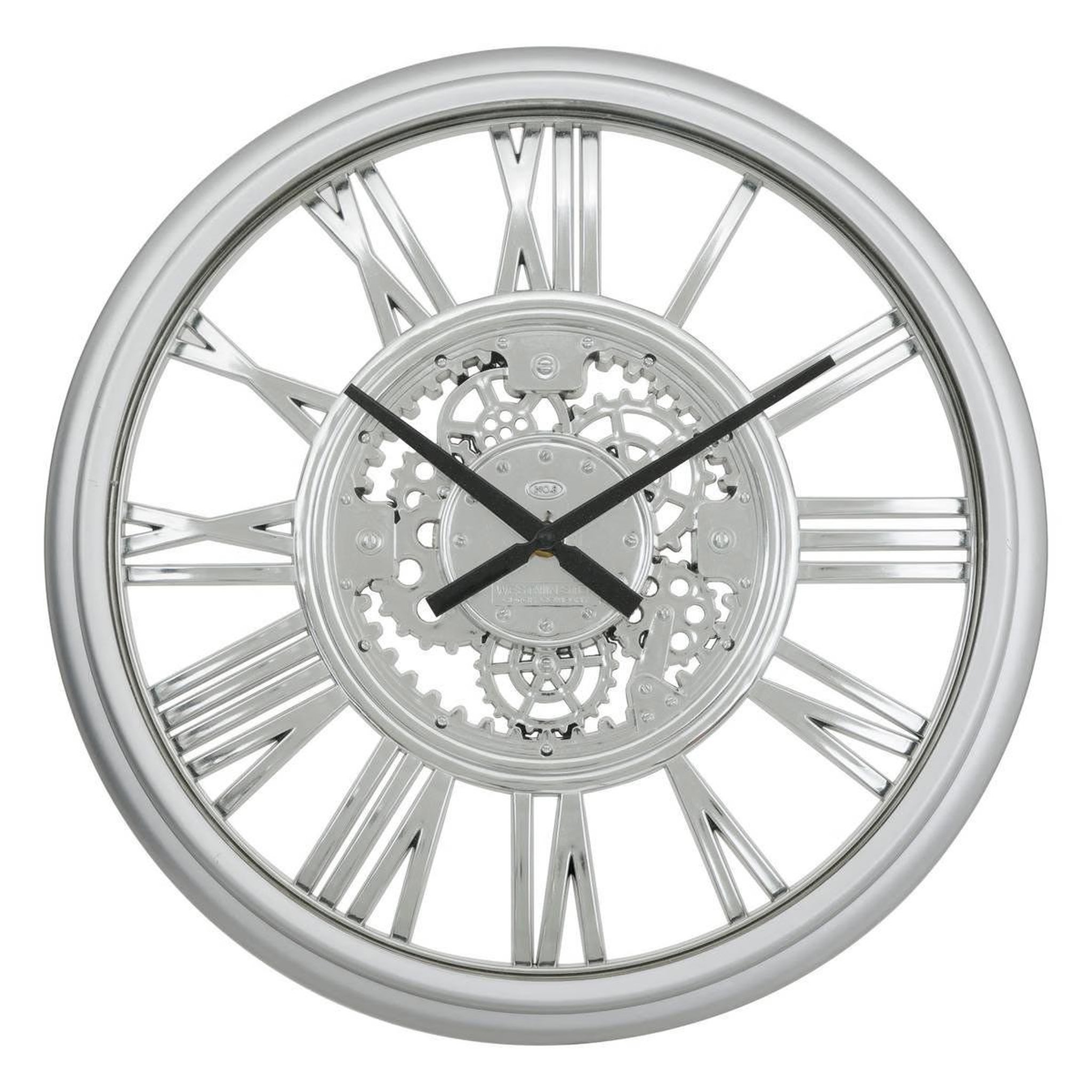 ATMOSPHERA Horloge murale mécanisme  ricky  40cm argent
