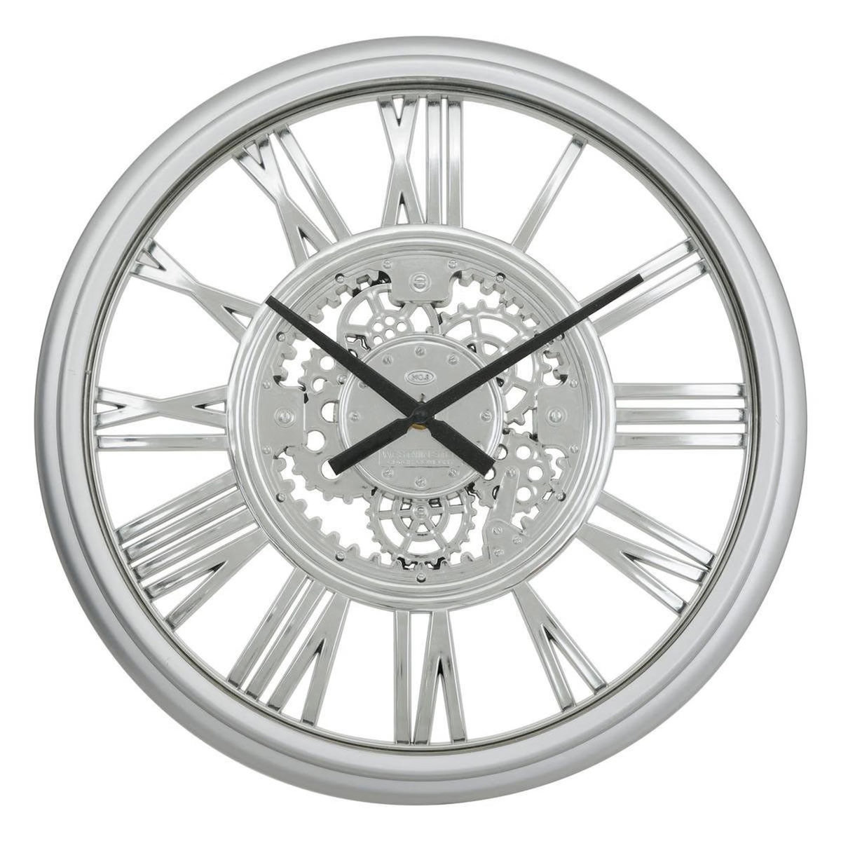ATMOSPHERA Horloge Murale Mécanisme  Ricky  40cm Argent