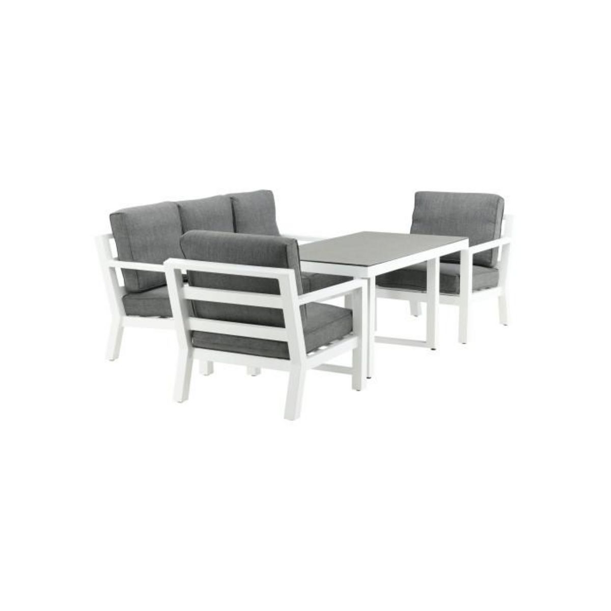 Paris Prix Salon de Jardin  Barcelona  171cm Blanc