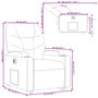 Voir la diapositive 6 : VIDAXL Fauteuil inclinable electrique taupe tissu