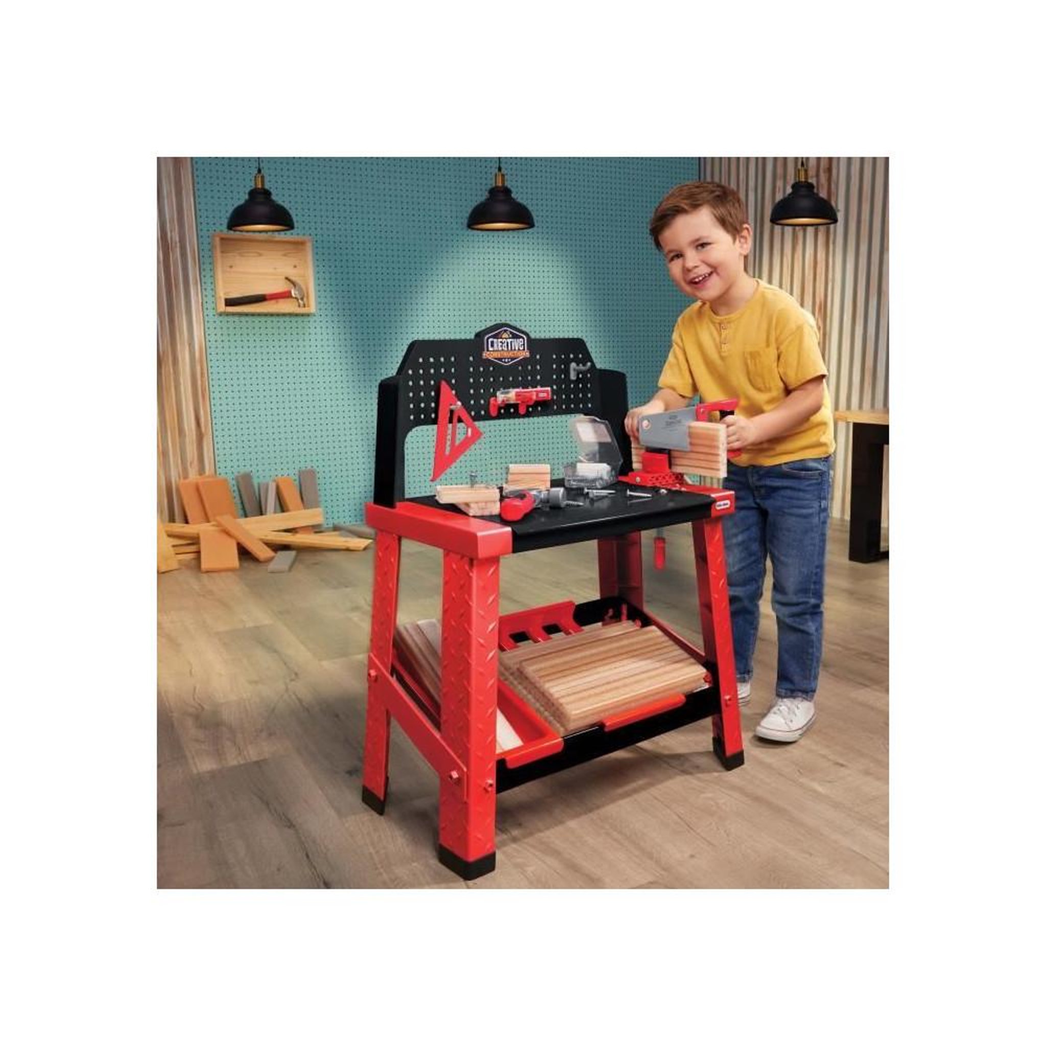 Voir la diapositive 4 : Little Tikes Creative Construction Workbench