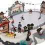 Voir la diapositive 2 : FEERIC LIGHT & CHRISTMAS Village de Noël animé lumineux et musical Patinoire - Blanc