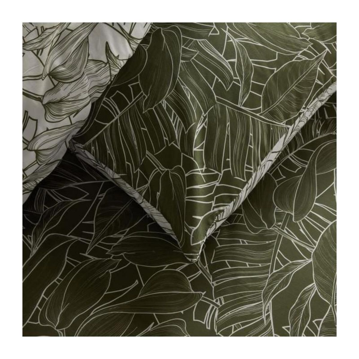 Today Parure de lit - TODAY Crazy - Imprimé Jungle - 2 personnes - 220 x 240 cm - Vert