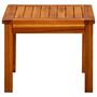 Voir la diapositive 2 : VIDAXL Table basse de jardin 45x45x36 cm Bois solide d'acacia