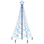 Voir la diapositive 2 : VIDAXL Sapin de Noël avec piquet Bleu 200 LED 180 cm