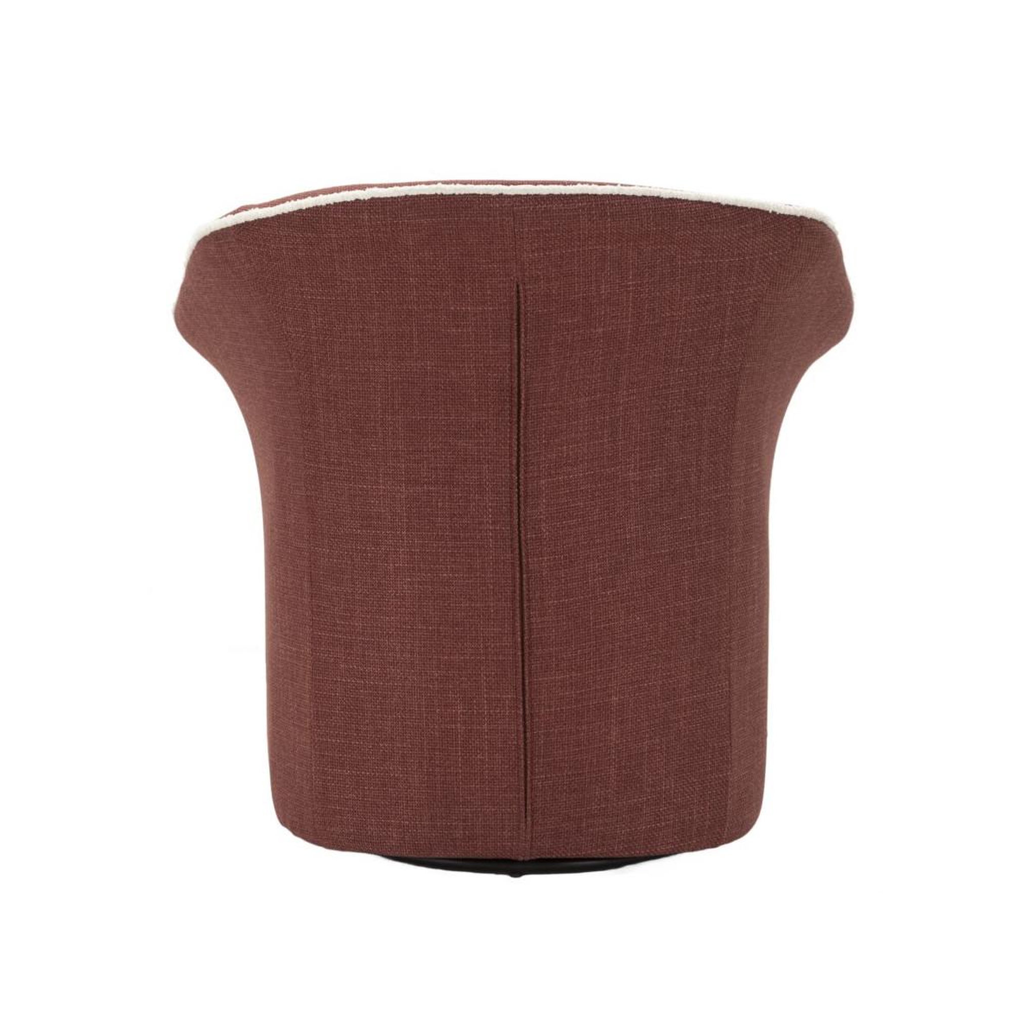 Voir la diapositive 4 : Paris Prix Fauteuil Pivotant Design  Siena  83cm Bordeaux