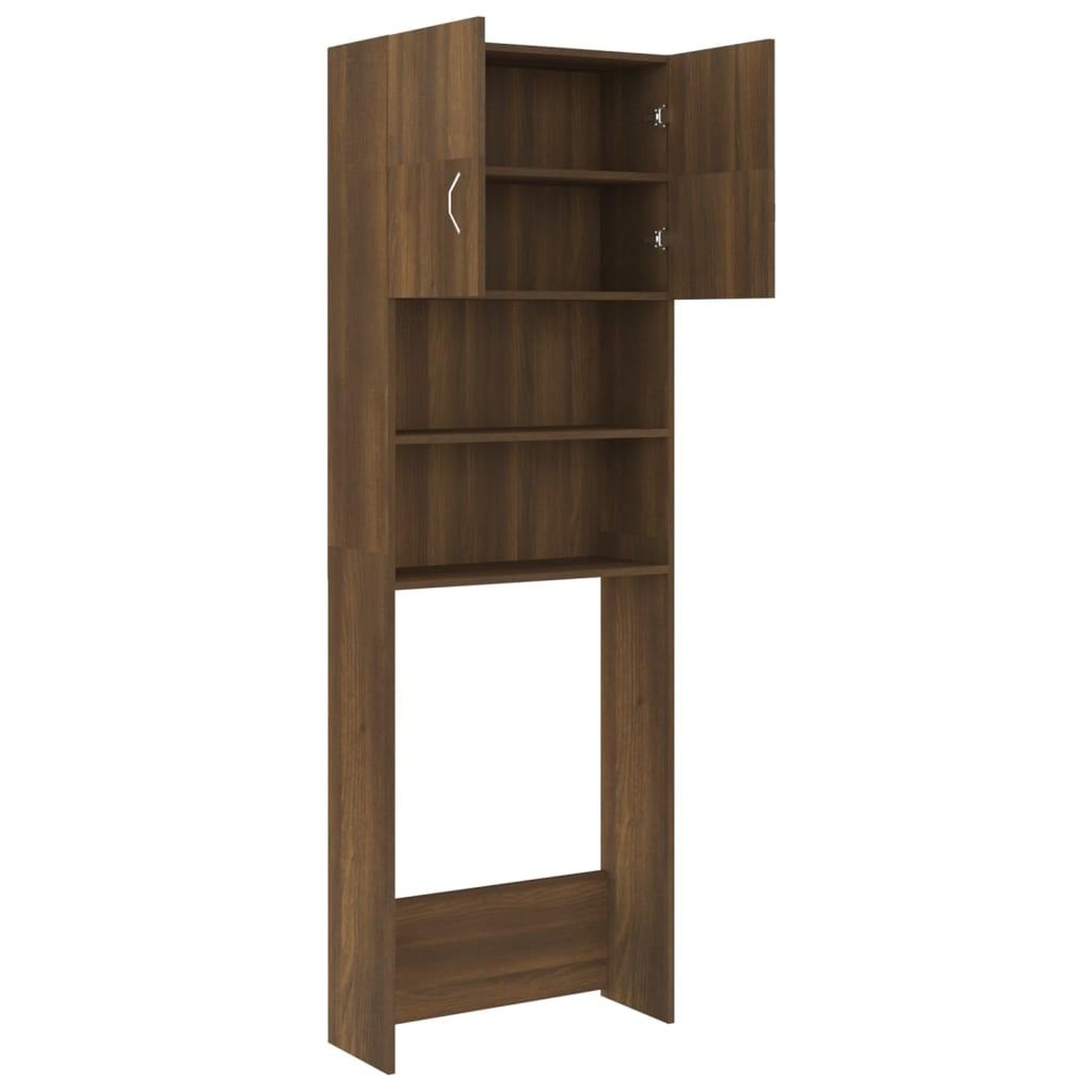 Voir la diapositive 5 : VIDAXL Meuble pour machine a laver Chene marron 64x25,5x190 cm