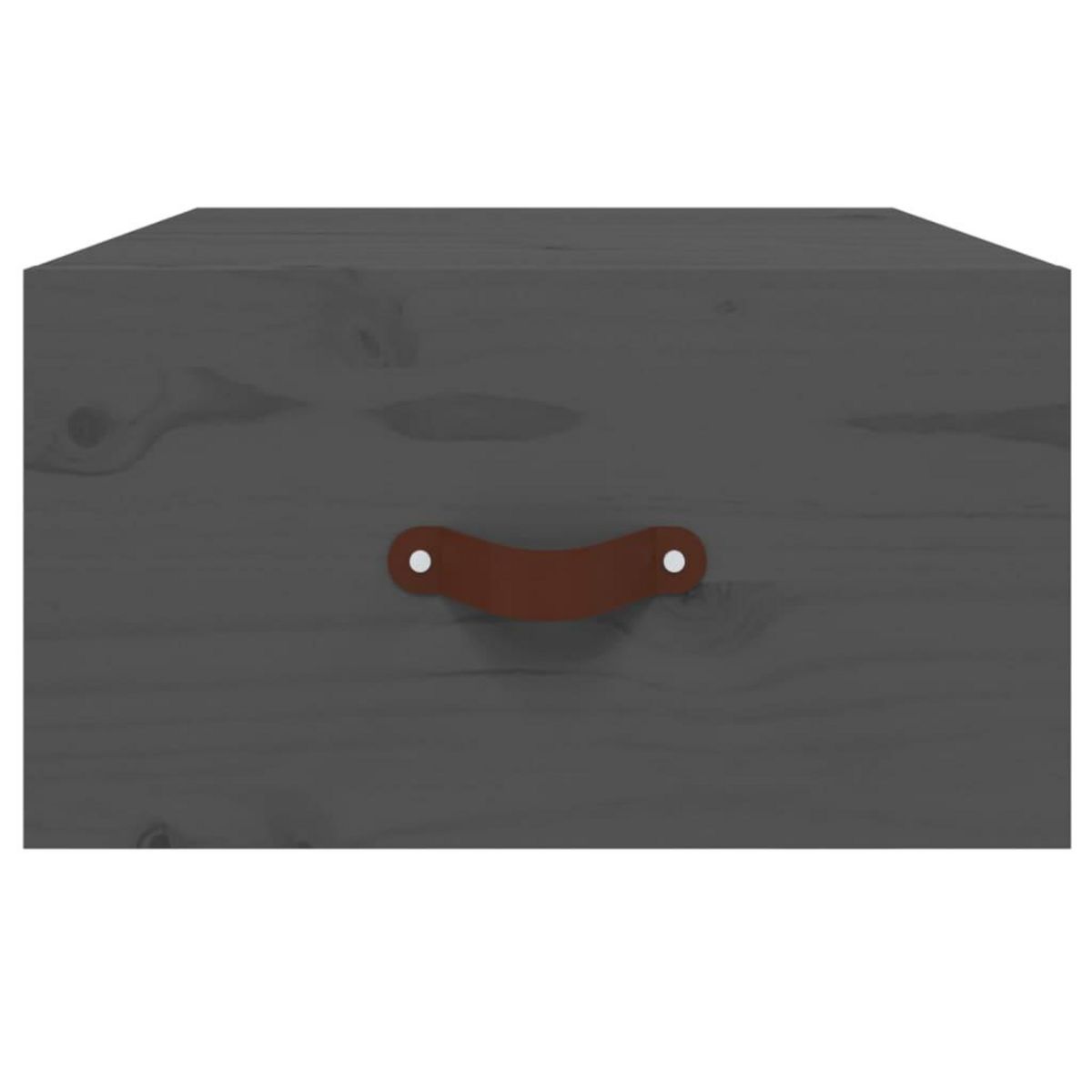 VIDAXL Table de chevet murale Gris 40x29,5x22 cm