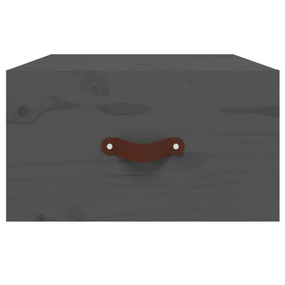 VIDAXL Table de chevet murale Gris 40x29,5x22 cm