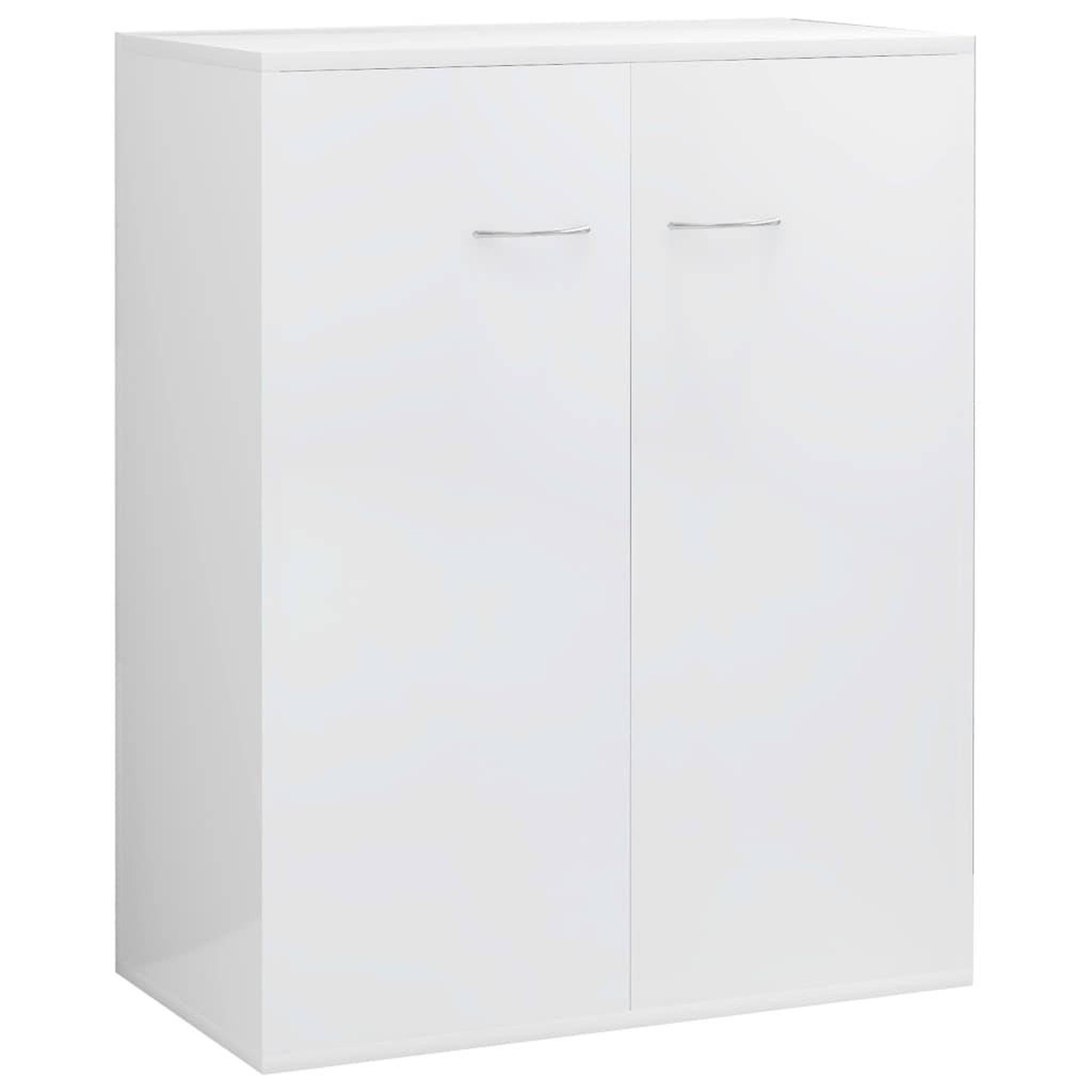 Voir la diapositive 2 : VIDAXL Buffet Blanc brillant 60x30x75 cm Bois d'ingenierie