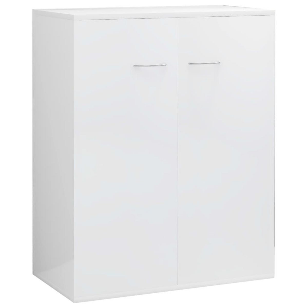 VIDAXL Buffet Blanc brillant 60x30x75 cm Bois d'ingenierie