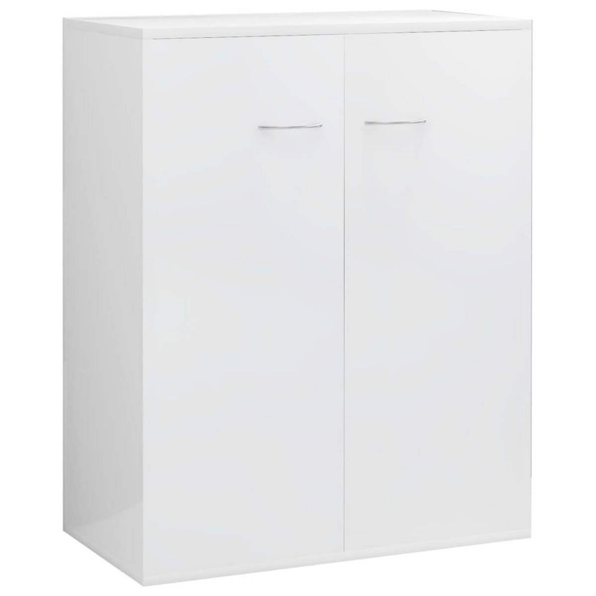 VIDAXL Buffet Blanc brillant 60x30x75 cm Bois d'ingenierie