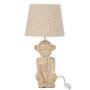 Voir la diapositive 1 : Paris Prix Lampe à Poser Design  Singe Ciment  46cm Beige