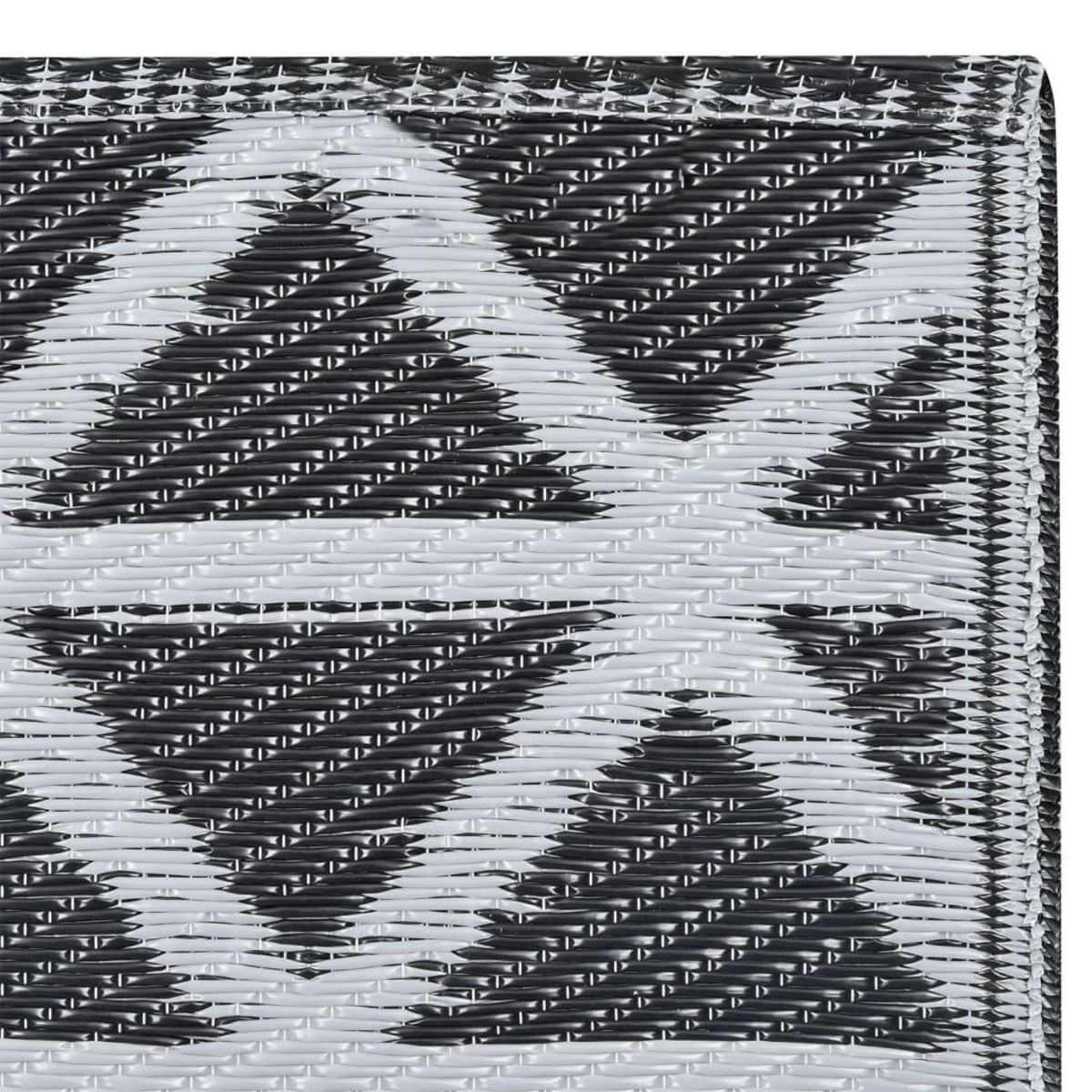 VIDAXL Tapis d'exterieur ARAKIL Noir 80x150 cm PP