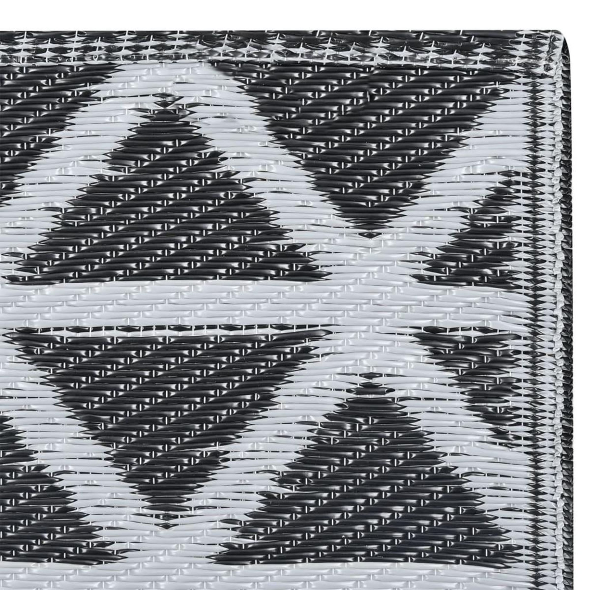 VIDAXL Tapis d'exterieur ARAKIL Noir 80x150 cm PP