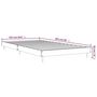 Voir la diapositive 6 : VIDAXL Cadre de lit sans matelas chene fume 100x200 cm bois ingenierie