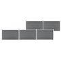 Voir la diapositive 1 : VIDAXL Cloture de jardin WPC 872x106 cm Gris