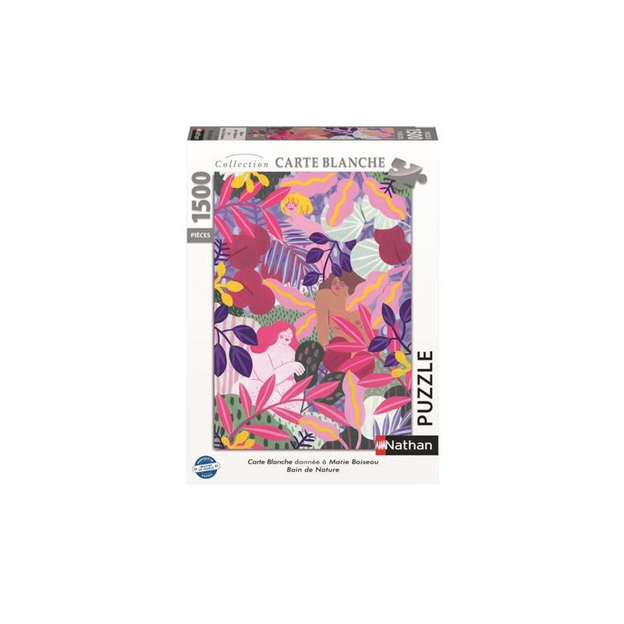 Nathan Puzzle Nathan Bain de Nature Marie Boiseau Collection Carte Blanche 1500 pièces