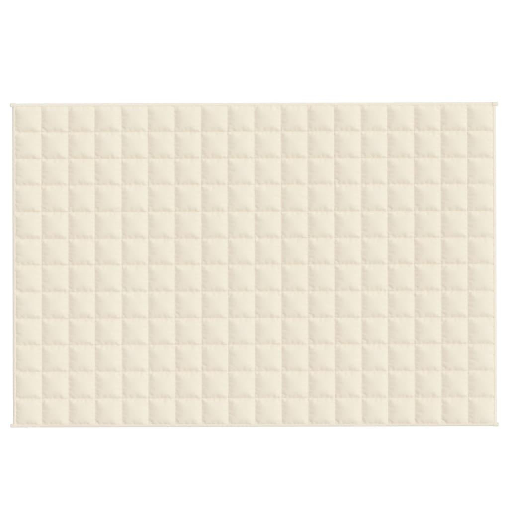 Voir la diapositive 3 : VIDAXL Couverture lestee Creme clair 122x183 cm 5 kg Tissu
