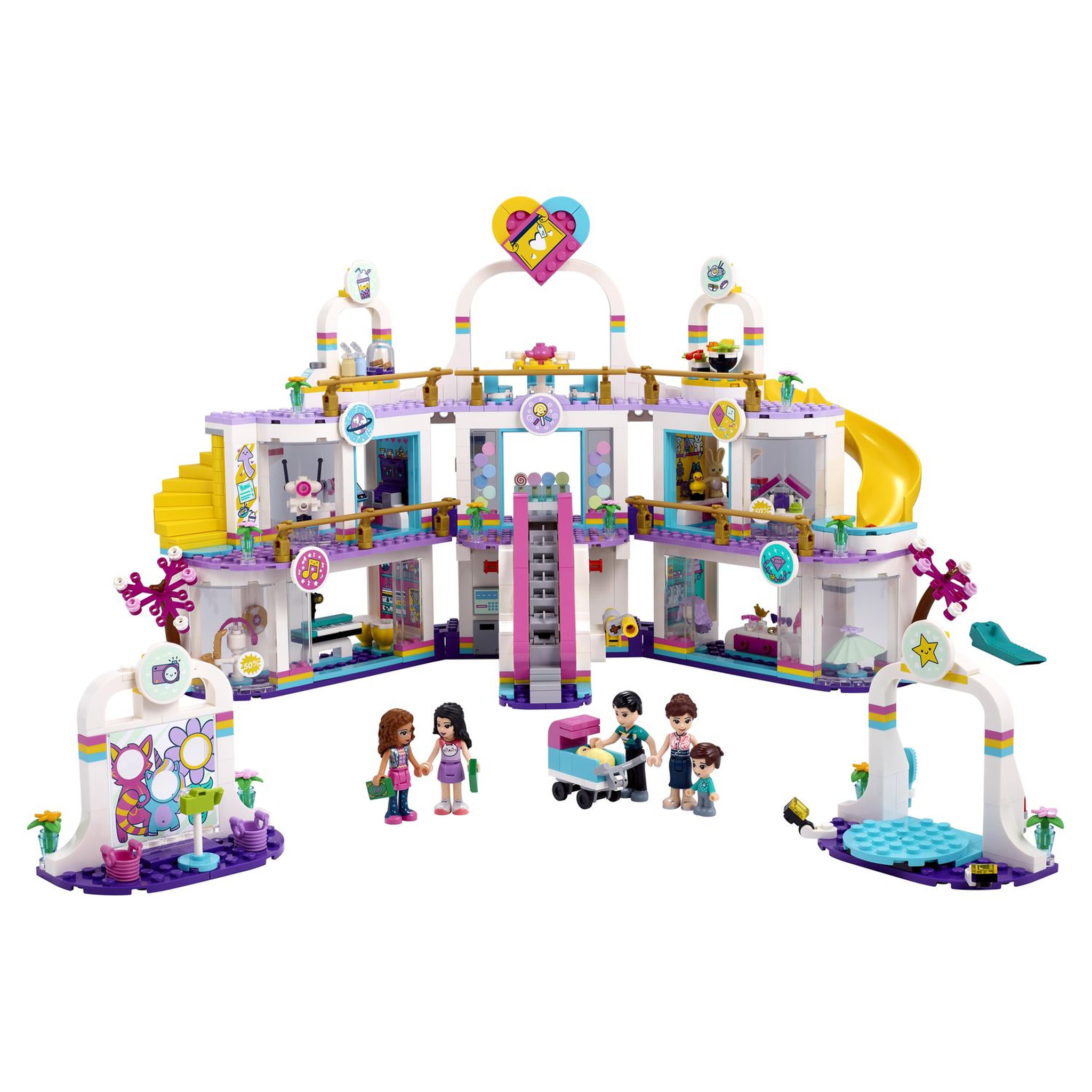 Voir la diapositive 2 : LEGO Friends 41450 - Le centre commercial de Heartlake City