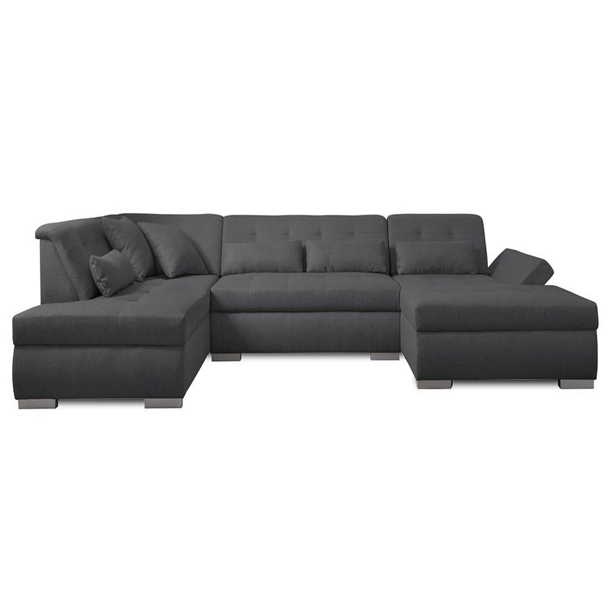 Voir la diapositive 1 : LISA DESIGN Vermont - canapé panoramique d'angle gauche - 7 places - xxl