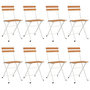 Voir la diapositive 2 : VIDAXL Chaises de bistrot pliantes lot de 8 Bois d'acacia solide acier