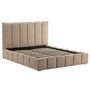 Voir la diapositive 1 : BEST MOBILIER Mermaid - lit coffre - 160x200 cm - en velours - sommier inclus