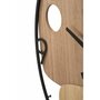 Voir la diapositive 4 : Paris Prix Horloge Murale Design  Mot  60cm Naturel & Noir