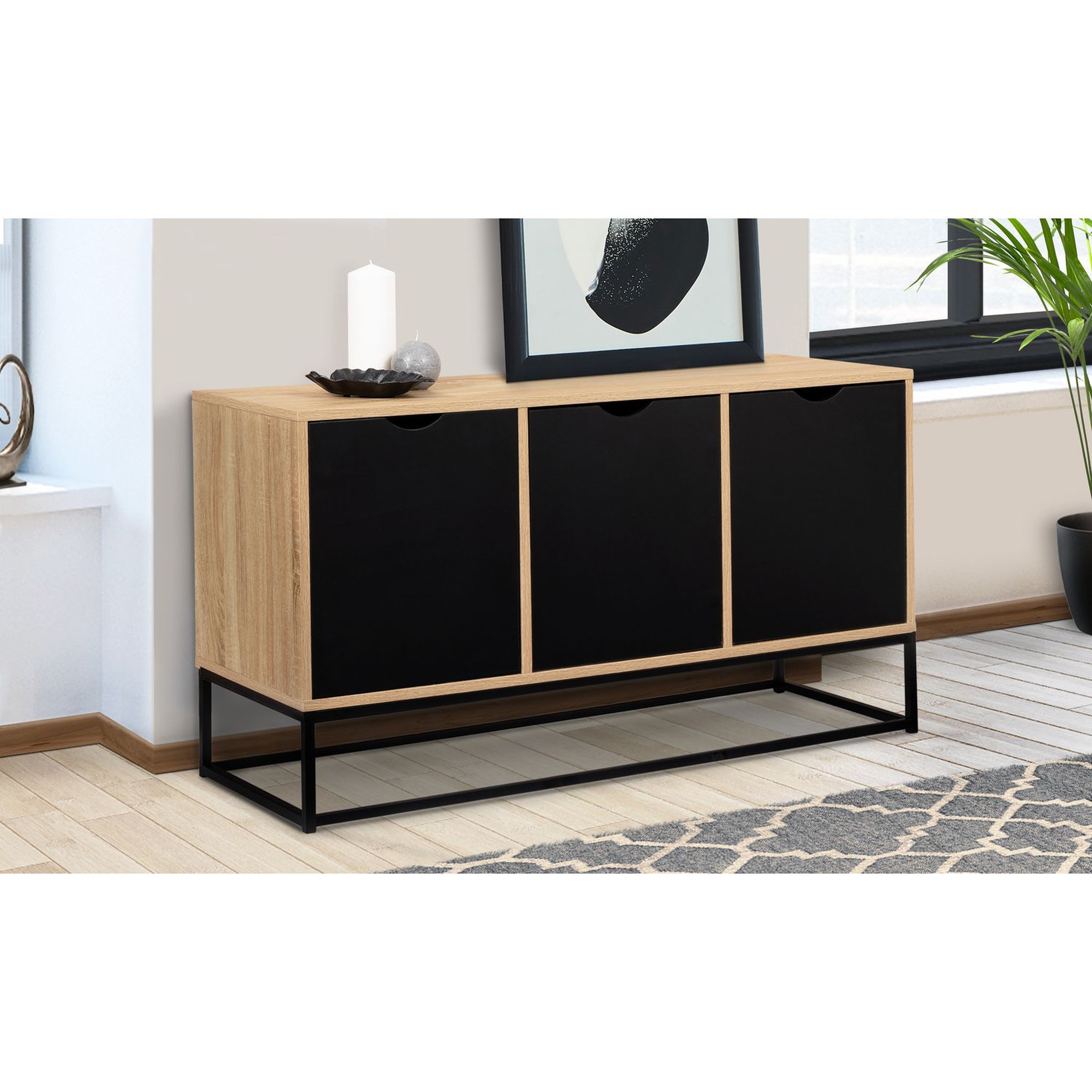 Voir la diapositive 6 : Buffet bas 3 portes STREET