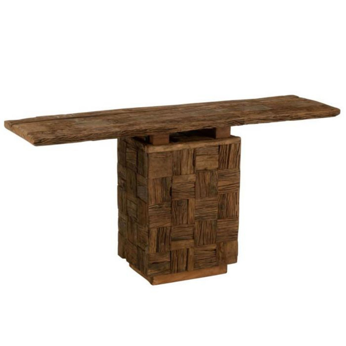 Paris Prix Console en Bois  Woody  150cm Marron
