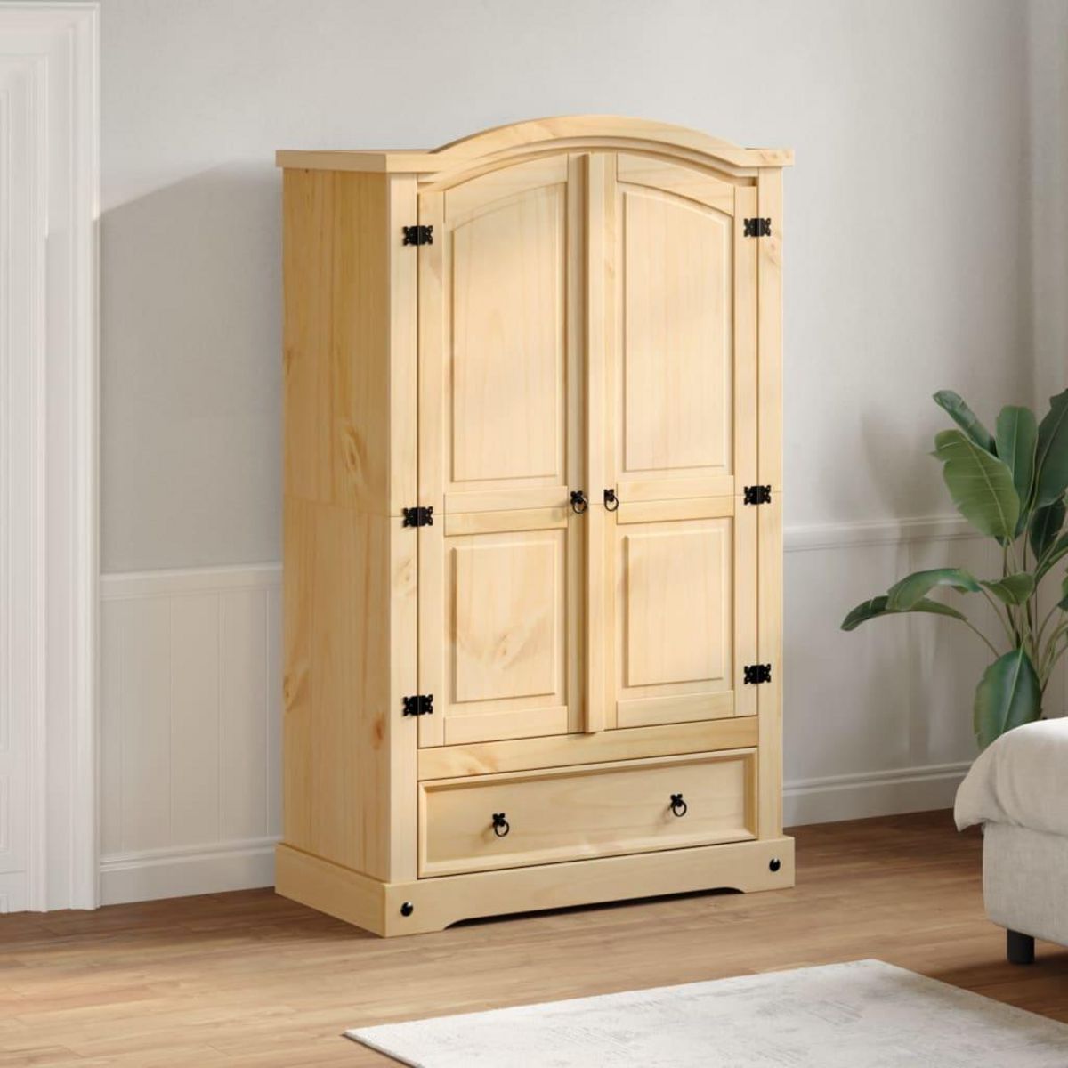 VIDAXL Garde-robe  101x52x170 cm bois de pin massif