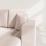 Voir la diapositive 4 : BEST MOBILIER Nicole - canapé d'angle réversible 4 places convertible avec coffre en tissu
