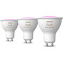 Voir la diapositive 2 : Philips Pack Pack de 3 ampoules 4.3W GU10 White&Color