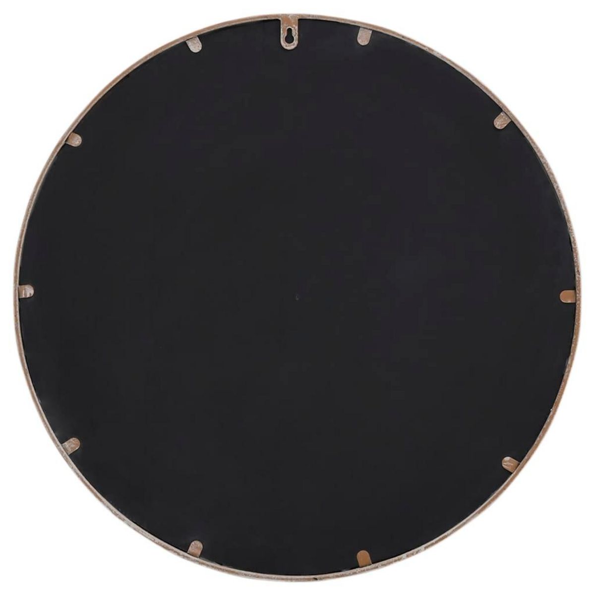 VIDAXL Miroir de jardin Sable 60x4 cm Fer Rond utilisation exterieure