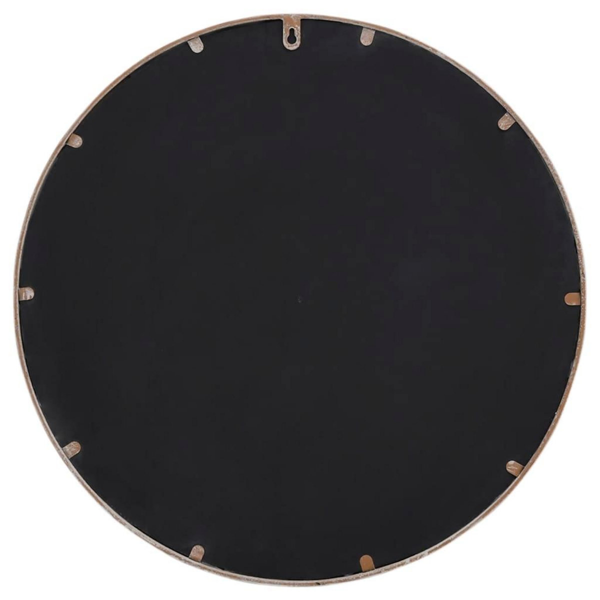 VIDAXL Miroir de jardin Sable 60x4 cm Fer Rond utilisation exterieure