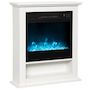 Voir la diapositive 1 : HOMCOM Cheminée électrique LED multicolore design classique niche rangement télécommande blanc noir