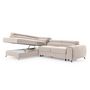 Voir la diapositive 5 : BEST MOBILIER Talisay - canapé d'angle gauche - 5 places - convertible avec coffre - en velours