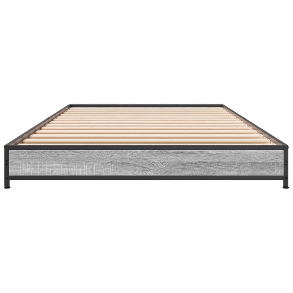 VIDAXL Cadre de lit sans matelas sonoma gris 90x190 cm