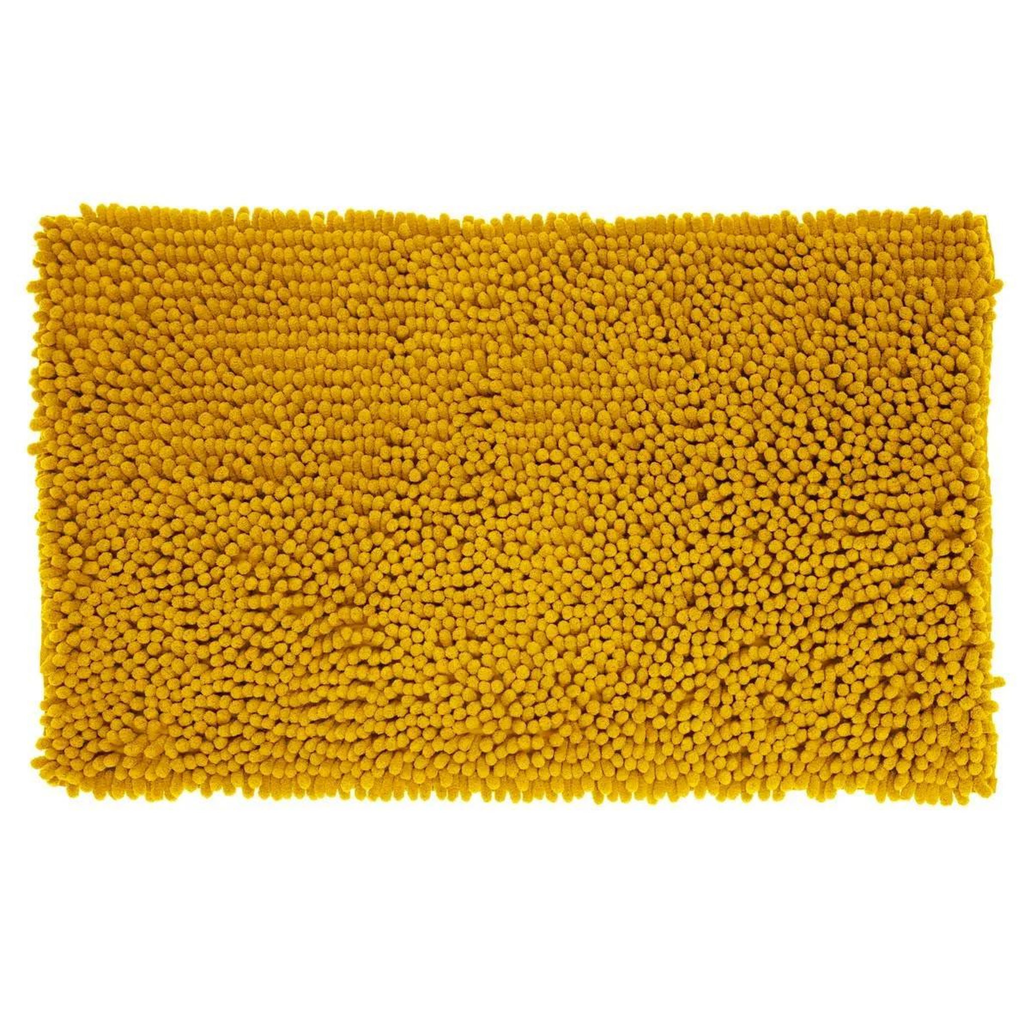 FIVE Tapis de salle de bain maxi  chenille  50x80cm jaune