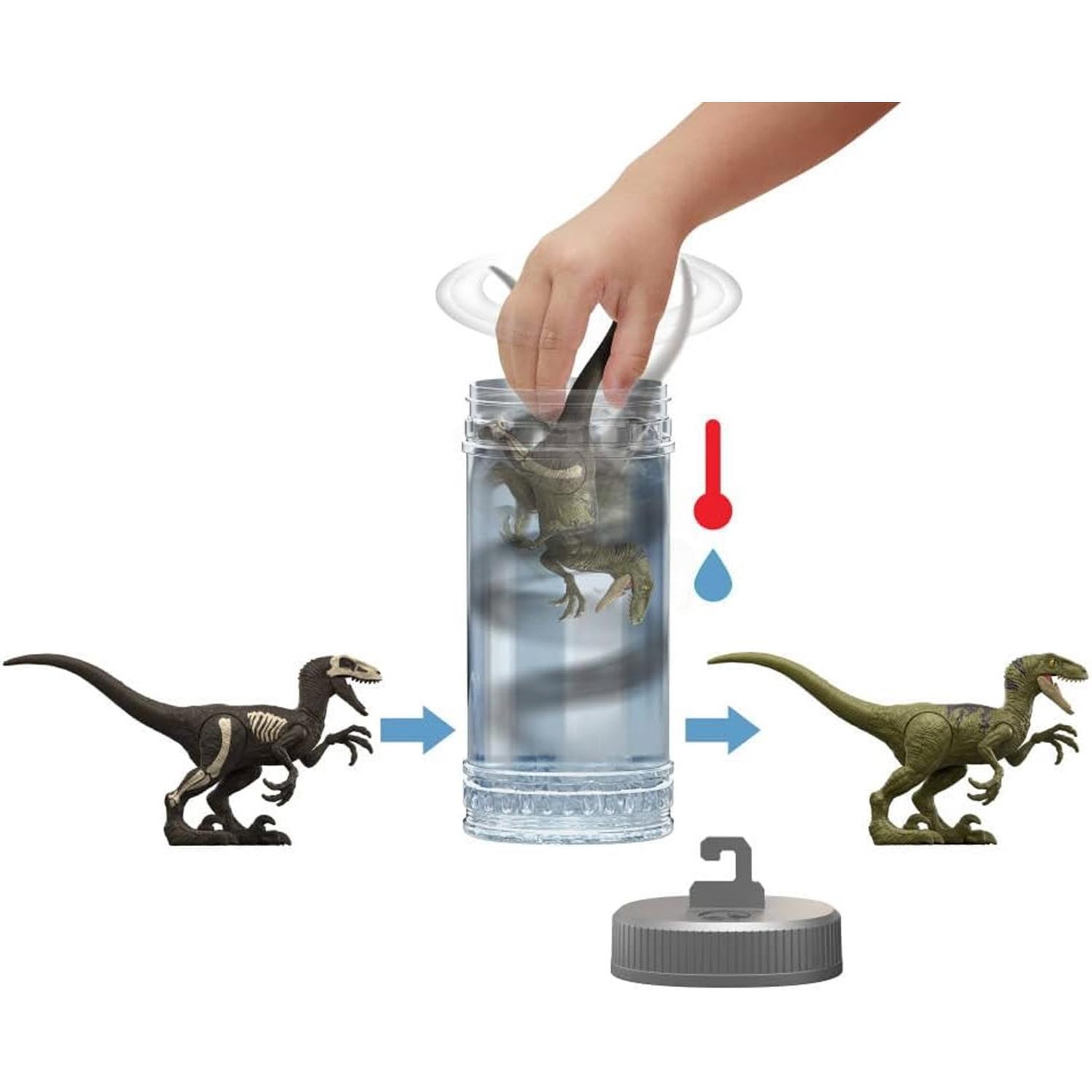 Voir la diapositive 3 : MATTEL Figurines Mattel Dino Color Reveal