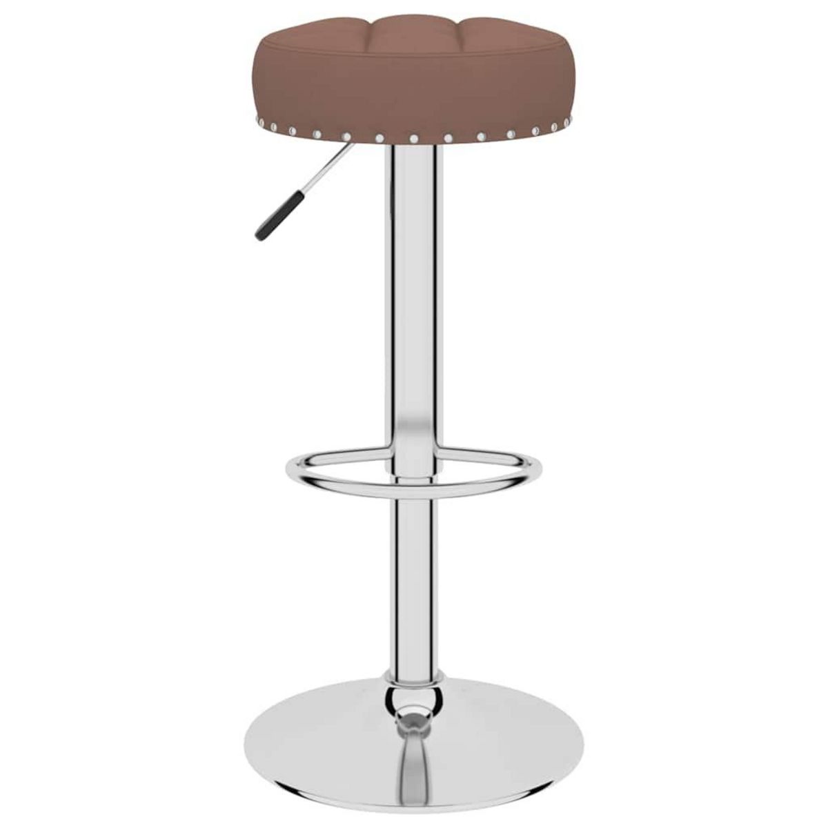 VIDAXL Tabourets de bar lot de 2 marron tissu
