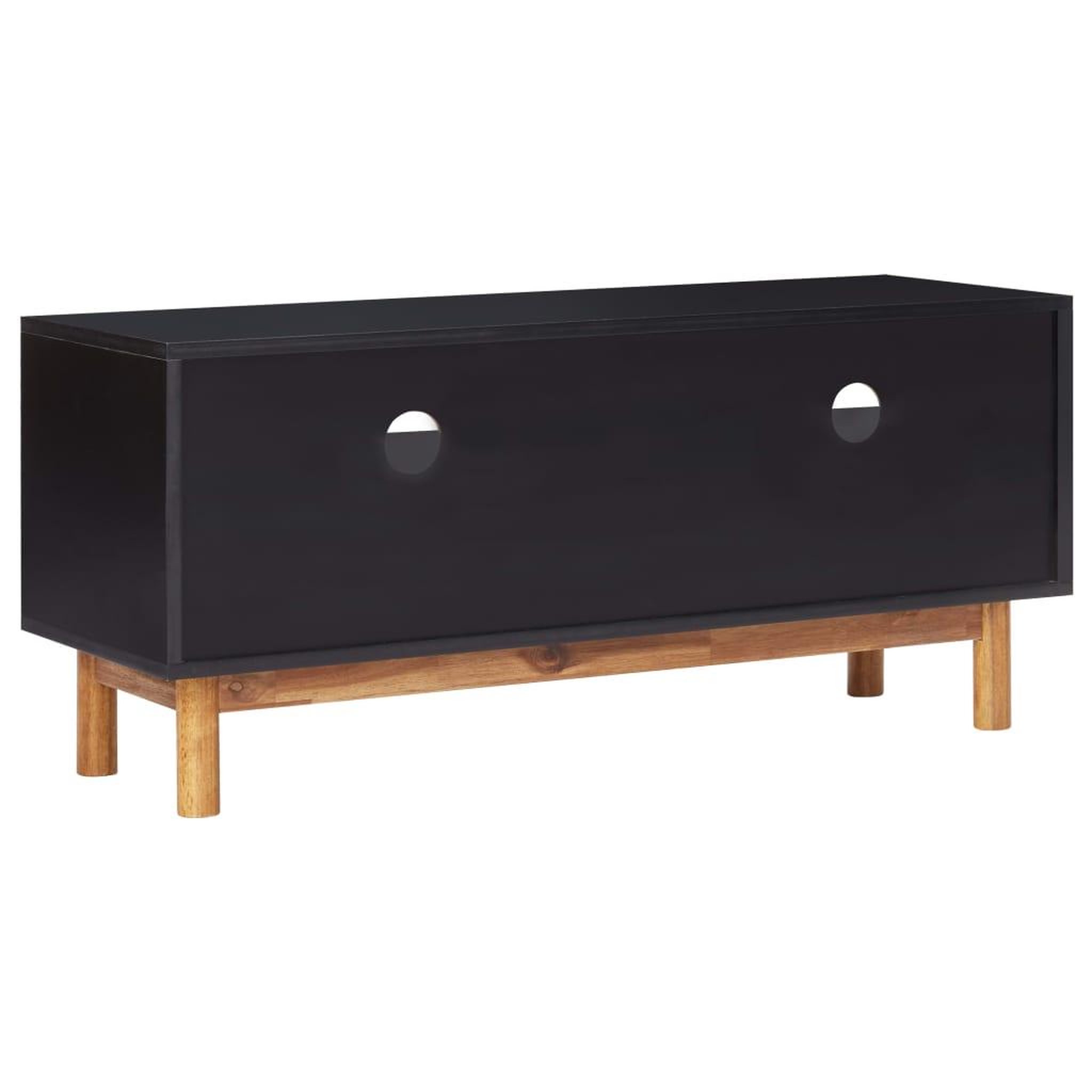 Voir la diapositive 4 : VIDAXL Meuble tv 100x35x45 cm bois d'acacia massif et mdf