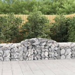 VIDAXL Paniers a gabions arques 6 pcs 300x50x60/80 cm fer galvanise