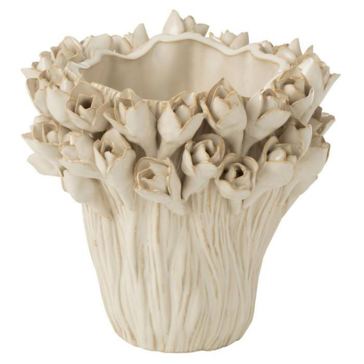 Paris Prix Vase Déco en Grès  Ambrosia  19cm Blanc