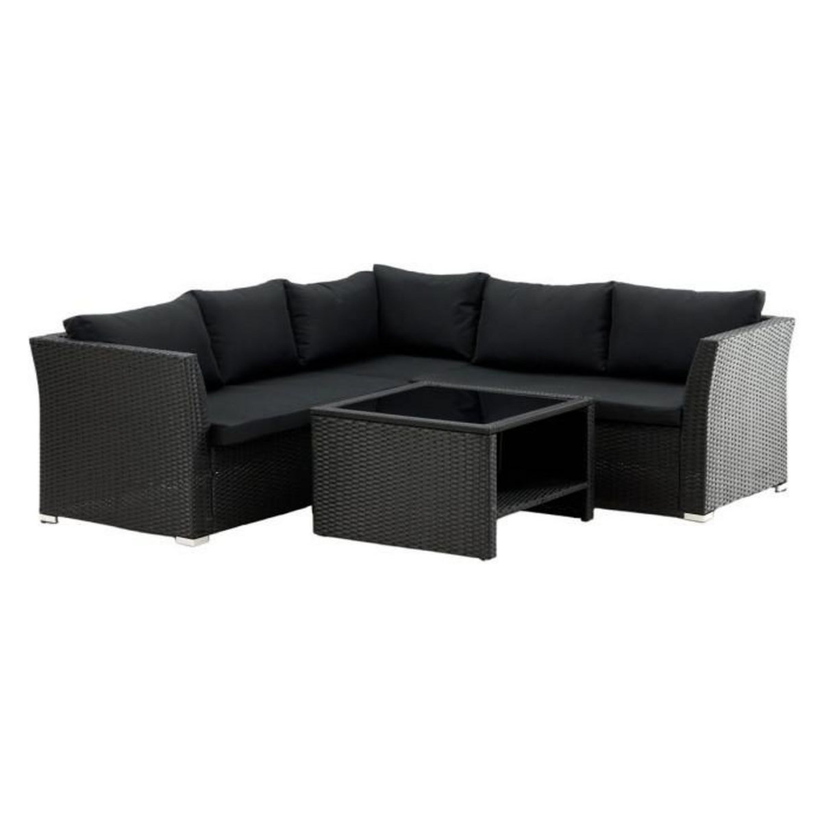 Paris Prix Salon d'Angle de Jardin  Haiti  194cm Noir