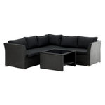 Paris Prix Salon d'Angle de Jardin  Haiti  194cm Noir