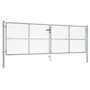 Voir la diapositive 1 : VIDAXL Portail de jardin en acier galvanise 415 x 125 cm Argent