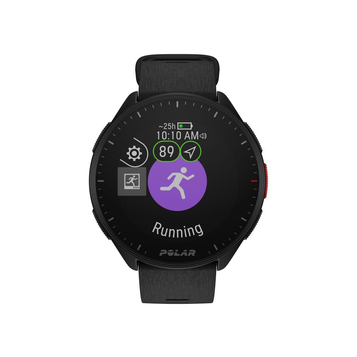 POLAR Montre sport Pacer Night Black S-L