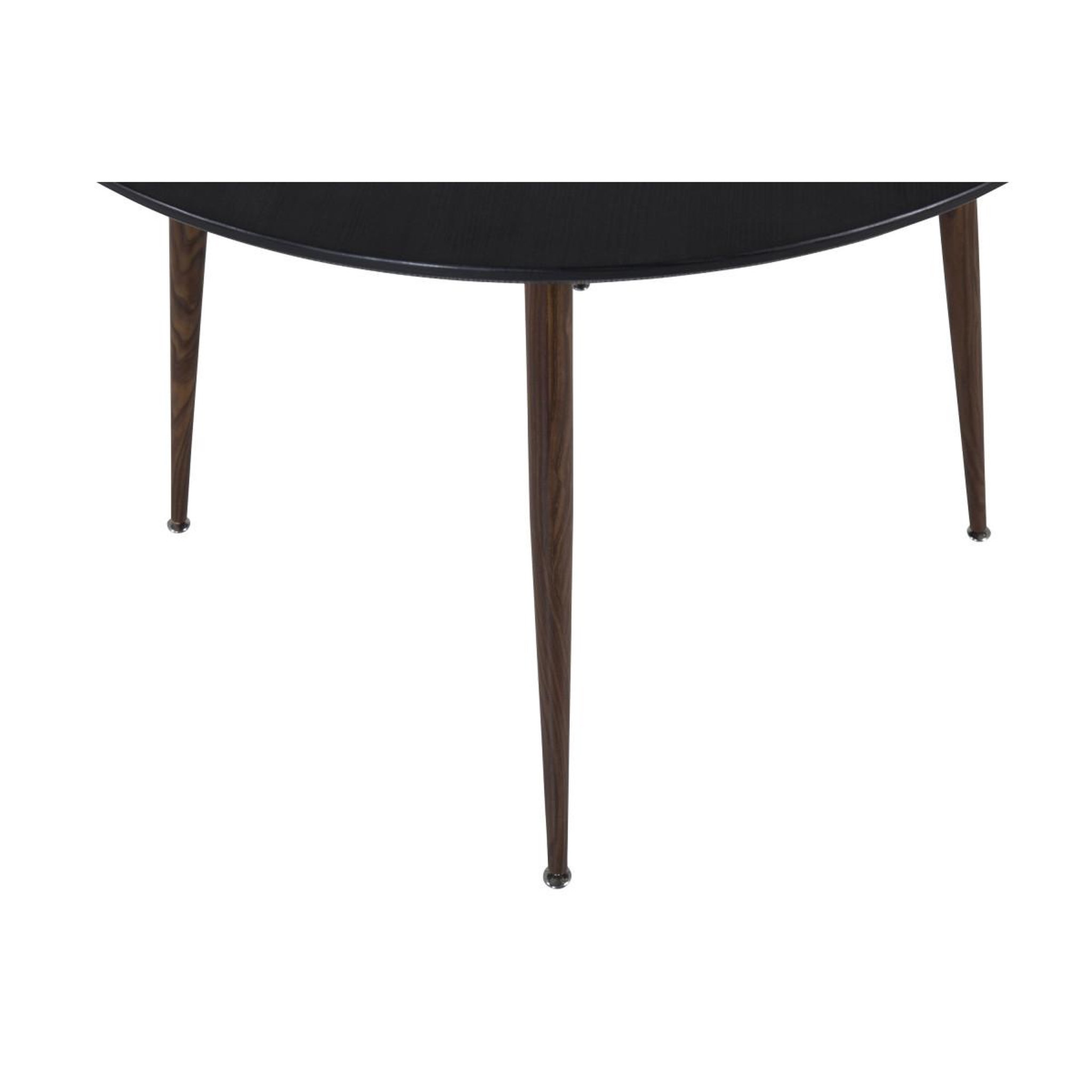 Voir la diapositive 5 : Paris Prix Table à manger ronde  plaza  100cm noir & marron